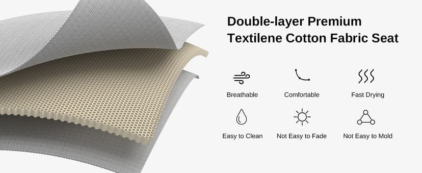 EAST OAK 2-Person Outdoor Porch Swing with Adjustable Canopy, Patio Swing Chair with Comfortable and Breathable Seats, Independent Swing Chairs for Garden, Balcony, Backyard, Chestnut Brown