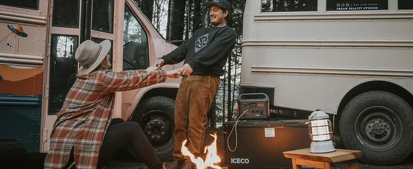 ICECO VL75ProD Portable Refrigerator, 12v Dual Zone Fridge Freezer with SECOP, 0°F to 50°F, 79Qt 12V Portable Freezer with Reversible Lid, Car Fridge portable AC/DC For Car, Camping |with Cover