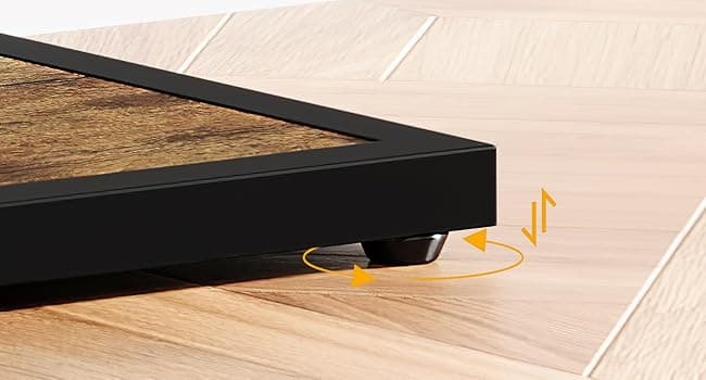 41" Console Table for Entryway, 4-Tier Industrial Narrow Wood Sofa Accent Tables with Circle Storage Shelves for Living Room, Hallway, Foyer (Rustic Brown)