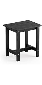 LUE BONA HDPS Adirondack Chairs Set of 4, Fire Pit Outdoor Chair Weather Resistant with Cup Holder, Modern Plastic Chair Plastic for Patio, Deck, Proch, Hotel, Resort, 350LBS, Black