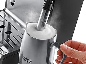 De'Longhi 15-Bar Pump Espresso Machine with Milk Frother & Temperature Control - Compact Home Barista Coffee Maker for Espresso, Latte, Cappuccino & Iced Coffee, Easy to Clean Design