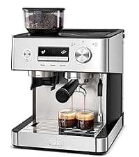 Gevi Espresso Machine 20 Bar High Pressure,Compact Espresso Maker with Milk Frother Steam Wand,Cappuccino,Latte Maker with Adjustable Shot Volume for Home,Gift for Mom and Dad