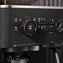 KitchenAid Semi Automatic Espresso Machine with Burr Grinder, KES6551, Porcelain White