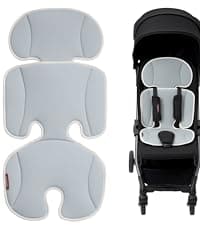 Momcozy ClickGo Lightweight Stroller, Compact Travel Stroller for Airplane with One-Click Fold, Baby Stroller and Toddler Stroller with Large Canopy for Kids from 0 Months, Extendable UPF50+ Canopy