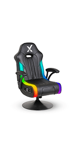 X Rocker Video Gaming Floor Rocker Chair, Built-in Audio, Back to School, Foldable, for Gamers, Bedroom, or Game Room for Boys, Girls, Teens 5-17