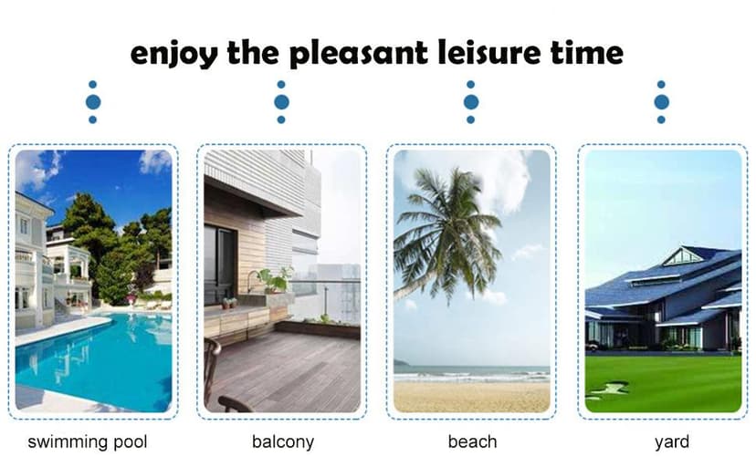 Outdoor Chaise Lounge Chair for Pool, Patio Bench Waterproof Sunbed,Mocha