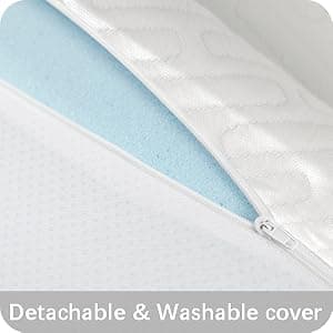 3 Inch Gel Memory Foam Mattress Topper Queen Size High Density Cooling Pad Pressure Relief Bed Topper (with Removable & Washable Bamboo Cover)