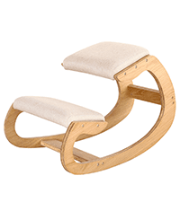 Predawn Ergonomic Kneeling Chair, Rocking Chair Stool, Knee Chair, Posture Chair for Home Office Meditation Wooden & Linen Cushion-Office Desk Chair for Back Neck Pain Relief & Improving (White Oak)