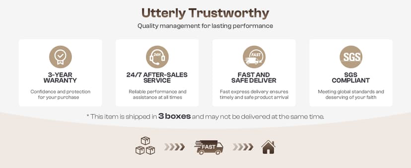 Outdoor Furniture Set, 4 Piece Aluminum Patio Furniture Set with Coffee Table, Wide Seat and Thick Cushions, Outdoor Patio Conversation Sets for Deck, Porch (LightGray)