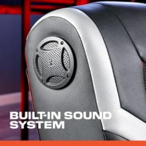 X Rocker Video Gaming Floor Rocker Chair, Built-in Audio, Back to School, Foldable, for Gamers, Bedroom, or Game Room for Boys, Girls, Teens 5-17