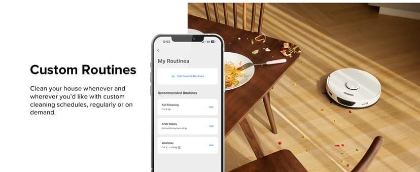 roborock S7 Max Ultra Robot Vacuum and Mop Combo, Auto Mop Drying and Washing, Self-Emptying and Refilling, 5500Pa Suction, Reactive Tech Obstacle Avoidance, White (RockDock Ultra Series)