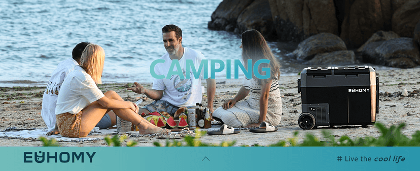 EUHOMY 12 Volt Refrigerator with Ice Maker, 48QT(45L) Electric Cooler Usable Battery Dual Zone, Car Refrigerator APP Control, 12V Fridge 12/24V DC 110-240V AC for Camping, Travel, Outdoor, Home