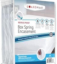 Guardmax Zippered Mattress Encasement - Queen Size - 100% Waterproof and Bed Bug Proof Mattress Protector - 6 Sided Absorbent Mattress Cover - Bed Sheet is Soft, Breathable, and Hypoallergenic.
