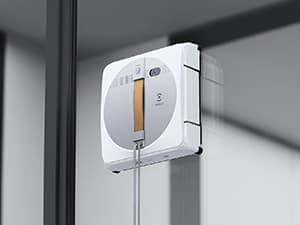 ECOVACS Winbot W1 Pro Window Cleaning Robot, Intelligent Cleaning with Dual Cross Water Spray Technology, Win SLAM 3.0 Path Planning, 2800Pa Suction Power, Edge Detection Technology, App Control,Grey