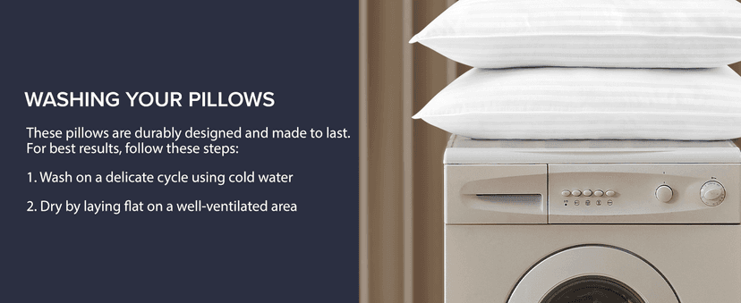 Beckham Hotel Collection Bed Pillows Standard/Queen Size Set of 2 - Original Down Alternative Pillow for Sleeping - Bedding for Back, Stomach or Side Sleepers