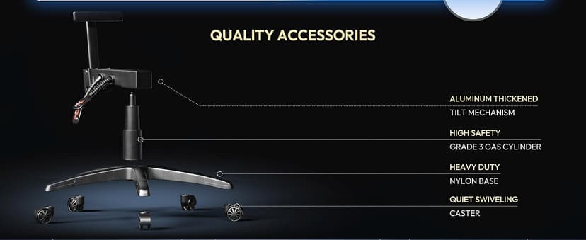 Dowinx Gaming Chair with Pocket Spring Cushion, Ergonomic Computer Chair with Massage Lumbar and Footrest for Adults, High Back Game Chair Leather for Office Gaming 300LBS, Blue New