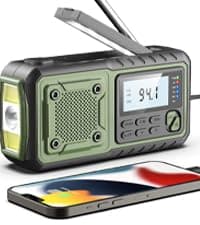 Crank Emergency Radio, Weather Radios5000mAh, Solar Radios with Hand Crank Emergencies, NOAA/AM/FM Weather Alert Radio, SOS Alarm,Flashlight & Reading Lamp, for Indoor Outdoor Survival
