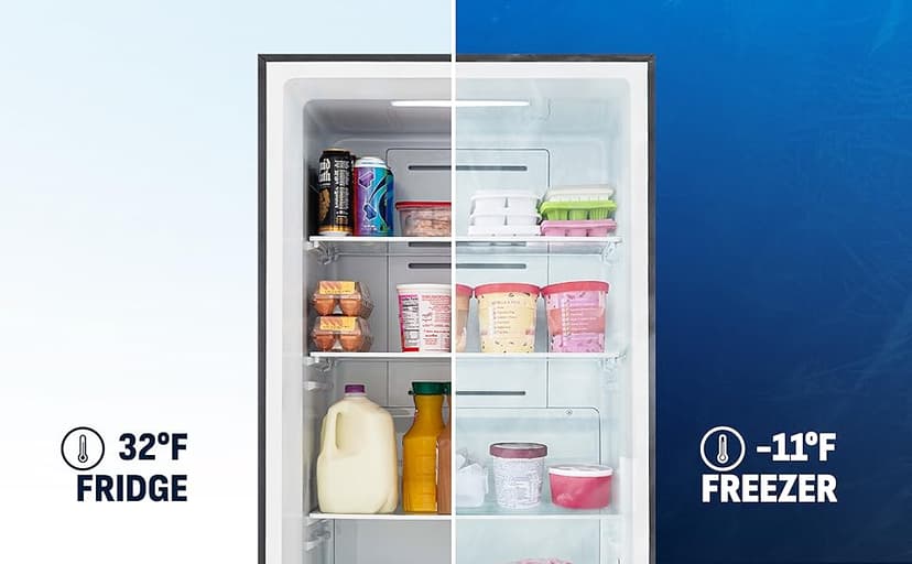 Newair 13.8 cu. ft. Upright Freezer, Fridge Freezer Convertible, Garage Ready Refrigerator, Frost Free Freezer with Door Alarm, Stand up Deep Freezer, Garage Freezer with LED Light