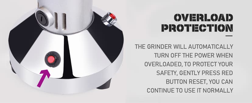 550g Grain Mill, 304 Stainless Steel Spice Grinder, 2000W High-speed Commercial Flour Mill, Superfine Flour Mill Grinder for Home, Grain Mill for Flour