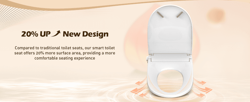 iliD Smart Max Bidet Toilet Seat, Electric Elongated Ecoseat with Four Cleaning Modes, Auto Open/Close, Wider Seat, Ultra Slim, Female Wash and Rear Wash