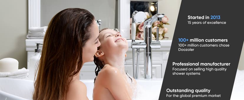 23" Full Body Thermostatic Shower System with Body Jets, Luxury LED Music Rainfall Waterfall Shower Jets System In Wall, Smart Ceiling Mount Multi Function Rain Shower Faucet Set