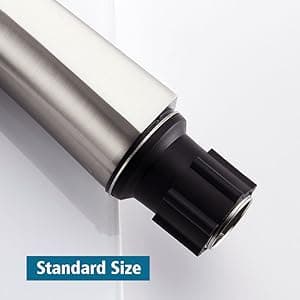 TOCALOCA 1 Handle Bathroom Faucet Brushed Nickel Sink Faucet, One Hole Bathroom Sink Faucet Modern Basin Mixer Taps, Premium Brass Vanity Faucet with Water Supply Hose