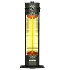 Outdoor Electric Patio Heater, Haimmy 42in Infrared Heater with Remote, 9 Heat Levels, 9H Timers, 1500W Instant Heating, Safety Lock, Tip-Over & Overheat Protection, IPX5 Waterproof Tower Space Heater