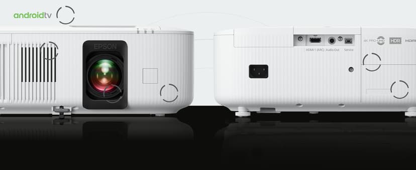 Epson Home Cinema 2350 4K PRO-UHD Smart Streaming Projector with Android TV, 3-Chip 3LCD, HDR10, HLG, 2,800 Lumens, Low Latency, 10 W Speaker, Bluetooth (Renewed)