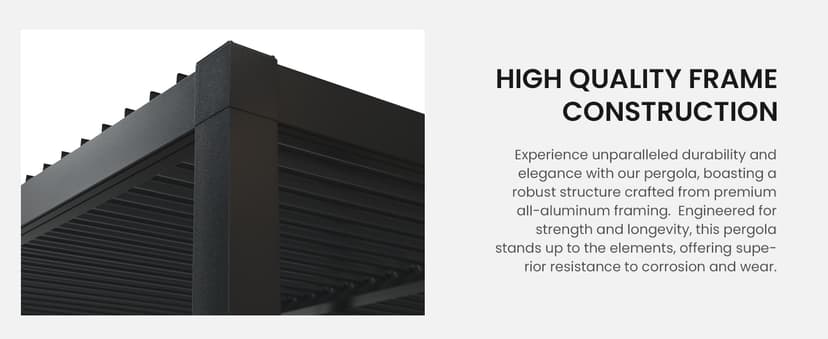 Louvered Pergola 12'x16', Full Aluminum Outdoor Pergola with Adjustable Proof and Gutter System, Metal Hardtop Gazebo for Patio, Deck, Garden, Yard, Black