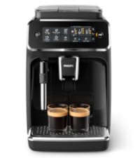 PHILIPS 2200 Series Fully Automatic Espresso Machine, Classic Milk Frother, 2 Coffee Varieties, Intuitive Touch Display, 100% Ceramic Grinder, AquaClean Filter, Aroma Seal, Black (EP2220/14)