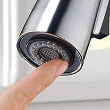 Delta Theodora Pro Style Commercial Kitchen Faucet with Pull Down Sprayer, Single Hole Matte Black Kitchen Sink Faucet, Single Handle, Matte Black 18804Z-BL-DST