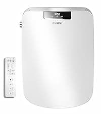 Bidet Toilet Seat Round, Unlimited Warm Water, Heated Toilet Seat, Warm Air Dryer, Rear and Feminine Washing, Soft Closed Toilet Lid, Night Light, Smart Toilet Seat with Bidet Requires Outlet