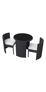 4 Pcs Stackable Patio Dining Chairs, Aluminum Rattan Outdoor Dining Chair with Arms, Woven Rope Garden Armchair Metal No Assembly for Bistro Balcony Porch Deck Yard Cafe Restaurant, Black