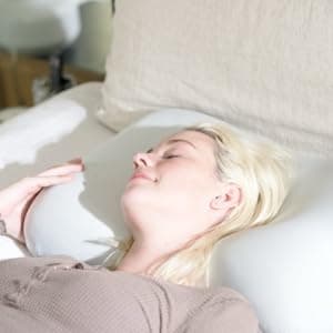 C CUSHION LAB Deep Sleep Pillow, Patented Ergonomic Contour Design for Side & Back Sleepers, Orthopedic Cervical Shape Gently Cradles Head & Provides Neck Support & Shoulder Pain Relief - Calm Grey