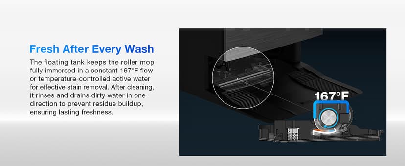 ECOVACS DEEBOT X11 OmniCyclone Robot Vacuum and Mop, PowerBoost Charging, OZMO Roller 2.0 Instant Self-Washing Mop, 19,500Pa Suction, Bagless OmniCyclone Station, AIVI 3D Smart Navigation