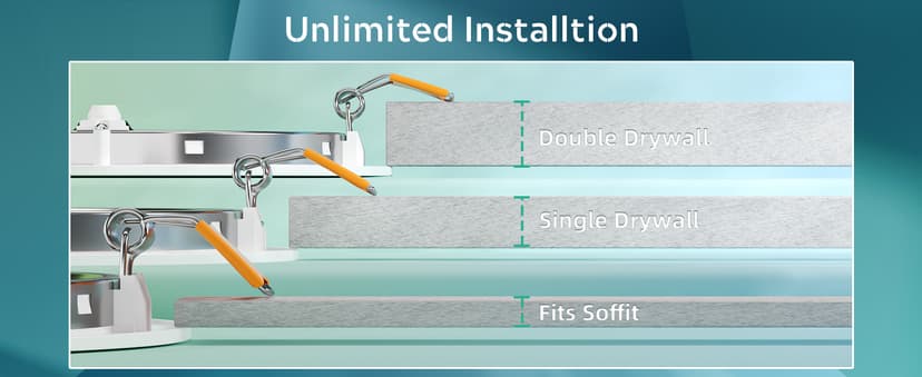 FREELICHT 24 Pack 6 Inch 5CCT Ultra-Thin LED Recessed Ceiling Light with Junction Box, 2700K/3000K/3500K/4000K/5000K Selectable, 1050LM Brightness, Dimmable Canless Wafer Downlight, 12WEqv110W-ETL&FCC