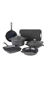 Viking Contemporary 3-Ply Stainless Steel 10 Piece Stainless Steel Kitchen Cookware, Silver