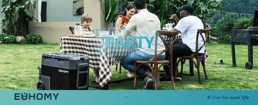 EUHOMY 12 Volt Refrigerator with Ice Maker, 48QT(45L) Electric Cooler Usable Battery Dual Zone, Car Refrigerator APP Control, 12V Fridge 12/24V DC 110-240V AC for Camping, Travel, Outdoor, Home