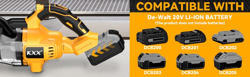 Cordless Vacuum for Dewalt 20V Battery, 5 in 1 Handheld Electric Vacuum Cleaner with 500W Powerful Motor, 46 CFM Portable Hand Vacuum with Filtration HEPA for Floor, Carpet, Car (Battery Not Included)