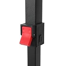 VINGLI 10x20 ft Pop Up Canopy Tent with 6 Sidewalls, Carry Bag, Outdoor Gazebo, Patio Event, Commercial Canopy (Black)