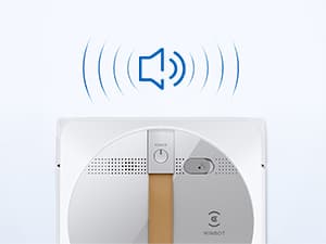 ECOVACS Winbot W1 Pro Window Cleaning Robot, Intelligent Cleaning with Dual Cross Water Spray Technology, Win SLAM 3.0 Path Planning, 2800Pa Suction Power, Edge Detection Technology, App Control,Grey