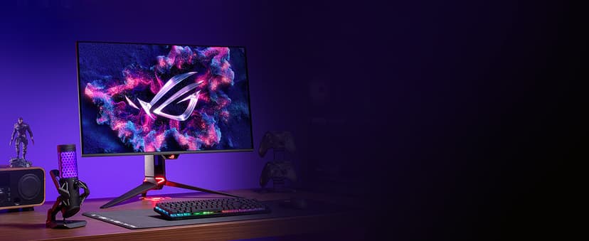 ASUS ROG Swift 32” 4K OLED Gaming Monitor (PG32UCDM) - UHD (3840 x 2160), QD-OLED, 240Hz, 0.03ms, G-SYNC Compatible, Custom Heatsink, Graphene Film, 99% DCI-P3, True 10-bit, 90W USB-C