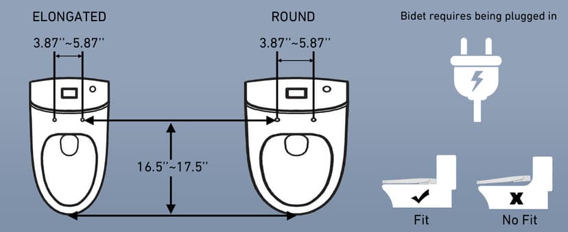 VALBELV Bidet Toilet Seat with Dryer & Warm Water, Self Cleaning Electric Elongated Bidet Attachment for Toilet with Rear/Front/SPA Wash, Slow Close Toilet Seat with Remote Control