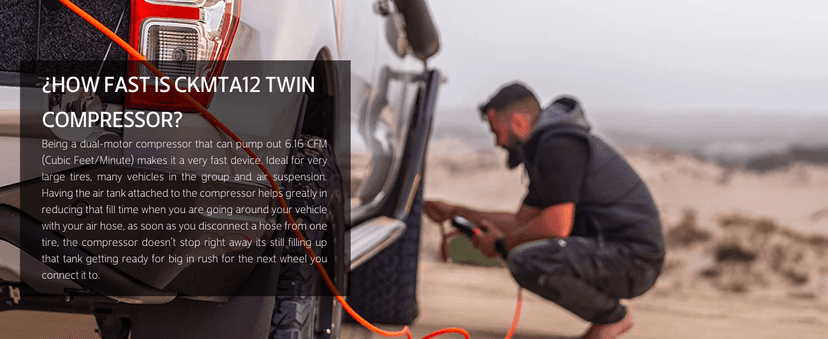 ARB CKMTA12 '12V' On-Board Twin High Performance Air Compressor, Ideal for Air Lockers Locking Differentials, Tire Inflator, Air Horn, Air Tools and Pneumatic Tools.