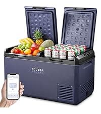 BODEGACOOLER 12 Volt Refrigerator, RV Refrigerator APP Control, 65L(2.3cu.ft.) RV Fridge Freezer, Car Refrigerator with Lock, (4℉-46℉) Travel Compressor Cooler 12/24V DC for Truck, RV, Camping
