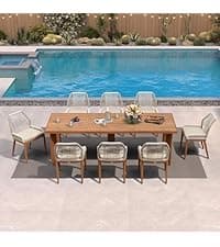 PURPLE LEAF 12' X 20' Outdoor Hardtop Gazebo for Patio Galvanized Steel Double Roof Permanent Canopy Teak Finish Coated Aluminum Frame Pavilion Gazebo with Netting and String Lights