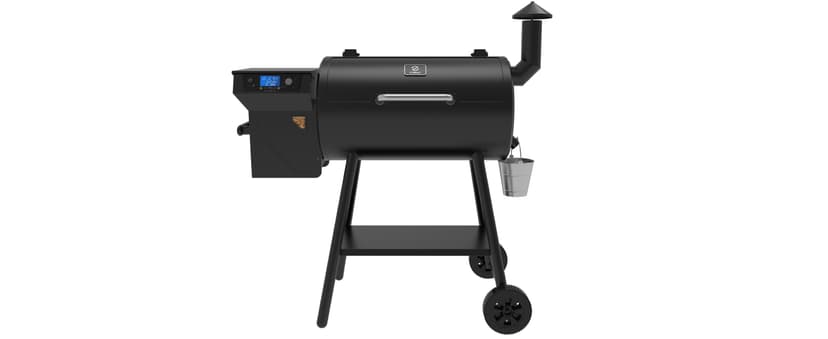 Z GRILLS ZPG 550B2 Wood Pellet Smoker, 8 in 1 BBQ Grill with Latest PID Technology LCD Controller, Auto Temperature Control, Meat Probe, 553 sq in Black