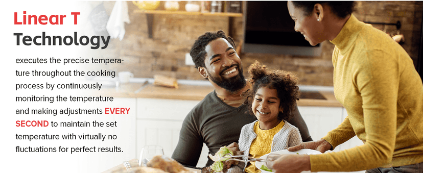 Nuwave Bravo Air Fryer Toaster Smart Oven, 10-in-1 Countertop Convection, 1800 Watts, 21-Qt Capacity, 50°-450°F Temp Controls, Top and Bottom Heater Adjustments 0%-100%, PFAS Free, Stainless Steel