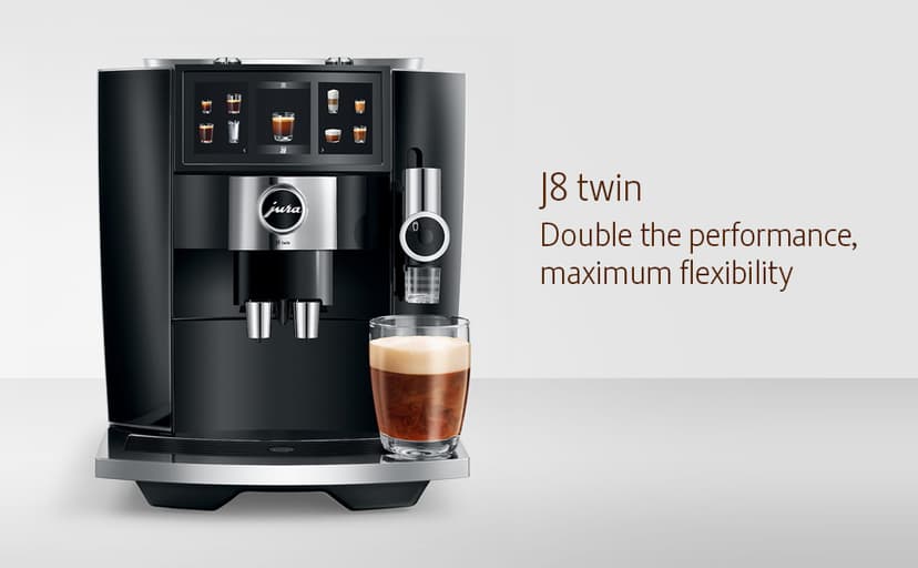 Jura J8 twin Diamond Black 15658 Automatic Coffee Machine