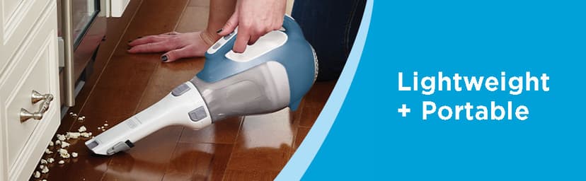 BLACK+DECKER dustbuster AdvancedClean Cordless Handheld Vacuum, Compact Home and Car Vacuum with Crevice Tool (CHV1410L)